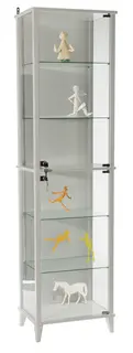 Utstillingsskap hvit B50 x D35 x H184 cm