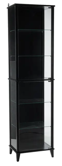 Utstillingsskap sort B50 x D35 x H184 cm 