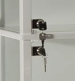 Lås til utstillingsskap 2 sett 