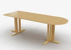 Kupol akustikkbord beige B180 x D80 x H50 cm