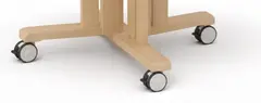Hjulsett rundt Kupol bord 4 stk