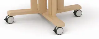 Hjulsett rundt Kupol bord 4 stk