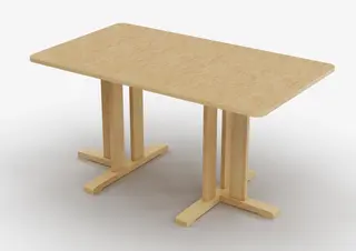 Kupol akustikkbord beige B140 x D80 x H60 cm