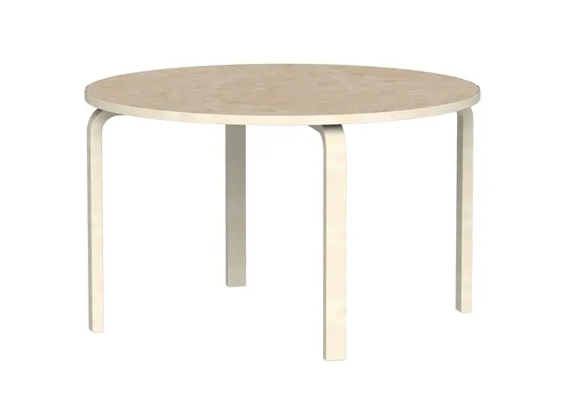 Tindra akustikkbord beige Ø120 x H50 cm 