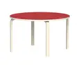 Tindra akustikkbord rød Ø120 x H50 cm