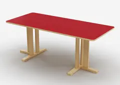 Kupol akustikkbord r&#248;d B180 x D80 x H60 cm