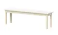 Lise benk laminat hvit B120 x D35 x H44 cm