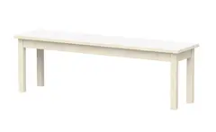 Lise benk laminat hvit B120 x D35 x H44 cm