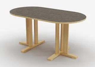 Kupol akustikkbord mørk grå B150 x D80 x H60 cm