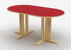 Kupol akustikkbord r&#248;d B150 x D80 x H72 cm