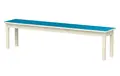 Lise benk med laminat blå B180 x D35 x H28 cm