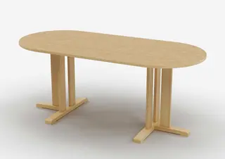 Kupol akustikkbord beige B180 x D80 x H60 cm