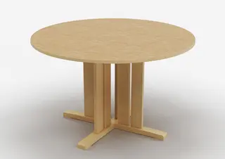Kupol akustikkbord beige Ø120 x H60 cm