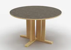 Kupol akustikkbord m&#248;rk gr&#229; &#216;120 x H50 cm