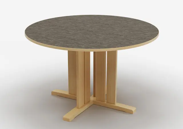 Kupol akustikkbord mørk grå Ø120 x H55 cm 