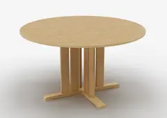 Kupol akustikkbord beige Ø130 x H50 cm