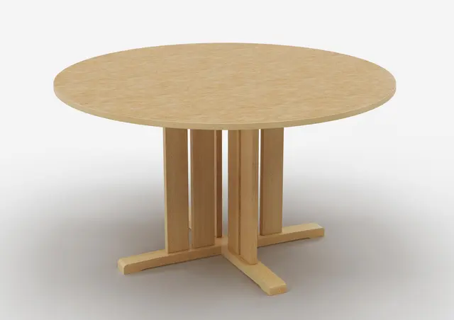 Kupol akustikkbord beige Ø130 x H50 cm 