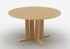 Kupol akustikkbord beige &#216;130 x H55 cm