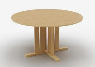 Kupol akustikkbord beige Ø130 x H55 cm