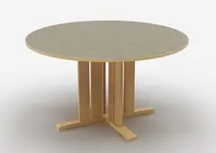 Kupol akustikkbord lys gr&#229; &#216;130 x H72 cm