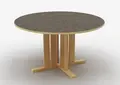 Kupol akustikkbord mørk grå Ø130 x H50 cm