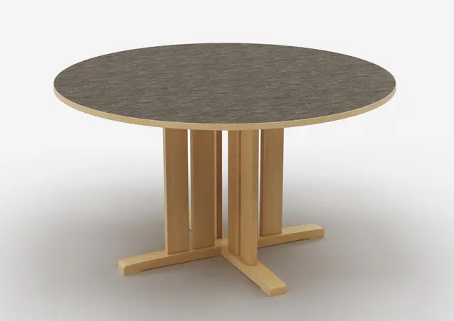 Kupol akustikkbord mørk grå Ø130 x H60 cm 