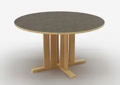 Kupol akustikkbord m&#248;rk gr&#229; &#216;130 x H72 cm