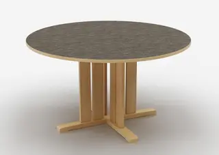 Kupol akustikkbord mørk grå Ø130 x H72 cm