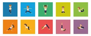 Yogafliser 10 stk