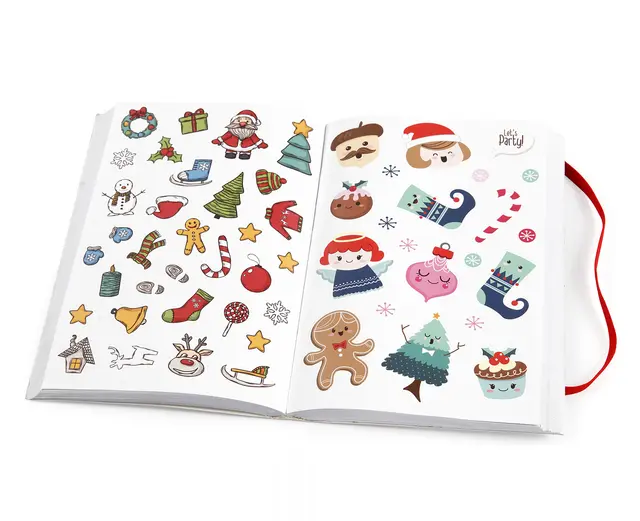 Klistremerkebok julemotiver 76 ark 