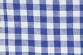 Bomullstoff rutet blå B145 cm, L8 m