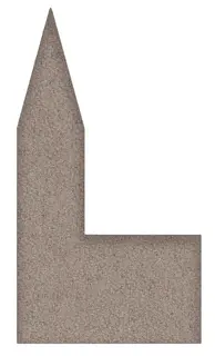 Town Church brun/grå B90 x D5 x H165 cm