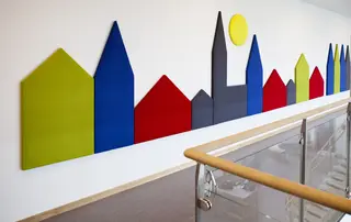 Town Church brun/grå B90 x D5 x H165 cm