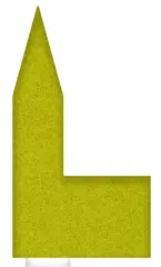 Town Church lysgr&#248;nn B90 x D5 x H165 cm