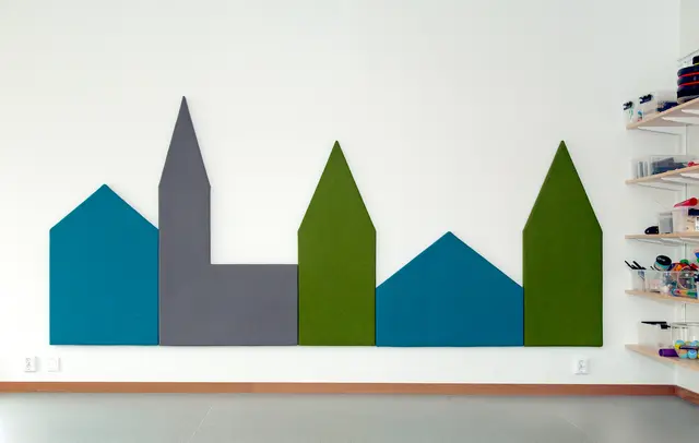 Town Barn blå/grå B95 x D5 x H75 cm 