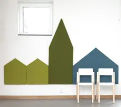 Town Barn lys gr&#248;nn B95 x D5 x H75 cm