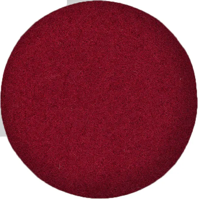 Woolbubbles Big Sun vinrød Ø110 x D5 cm 