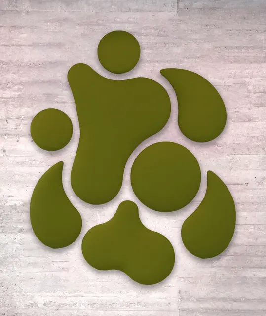 Woolbubbles Angel olivengrønn B81 x D5 x H100 cm 