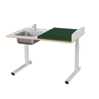 Ella stellebord m/vask venstre side B120 x D80 x H57-110 cm