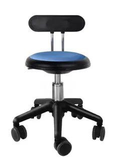 Ava pedagogstol med rygg blå Ø31 x H30-38 cm