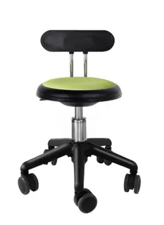 Ava pedagogstol med rygg limegrønn Ø31 x H30-38 cm