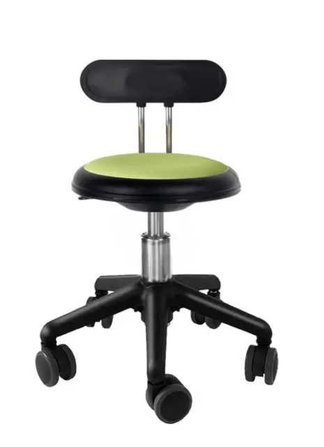 Ava pedagogstol med rygg limegrønn Ø31 x H30-38 cm 