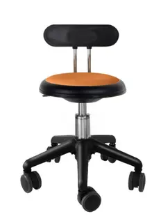 Ava pedagogstol med rygg oransje Ø31 x H30-38 cm