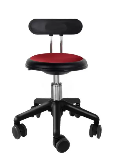 Ava pedagogstol med rygg rød Ø31 x H30-38 cm 