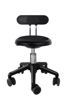 Ava pedagogstol med rygg sort Ø31 x H30-38 cm