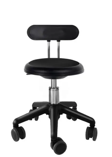 Ava pedagogstol med rygg sort Ø31 x H30-38 cm 