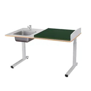 Ella stellebord m/vask venstre side B140 x D80 x H57-110 cm