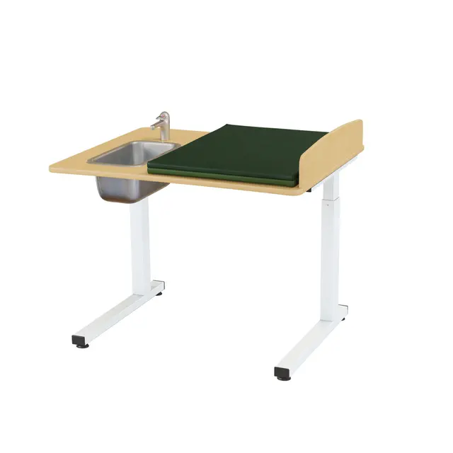 Ella stellebord m/vask venstre side bjør B100 x D80 x H57-110 cm 