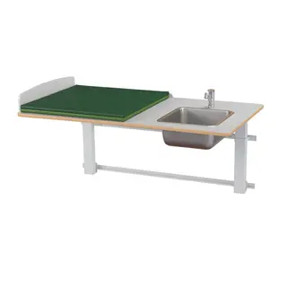 Ella vegghengt stellebord m/vask B140 x D80 x H57-110 cm