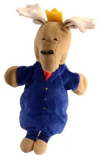 Hånddukke elg 30 cm